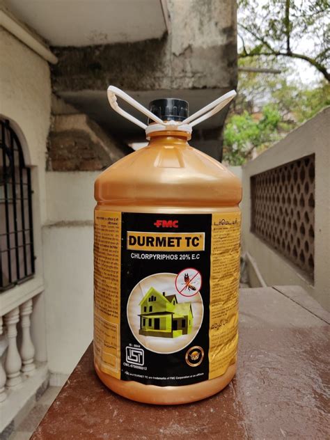 5 Liter Fmc Durmet Tc Insecticide Chlorpyriphos 20 Ec Pet Bottle At