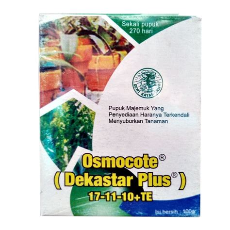 Pupuk Majemuk Osmocote Dekastar Plus Te Gr Sumber