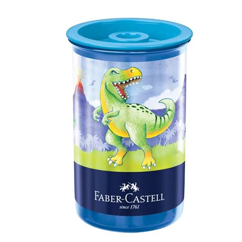 Apontador Dep Sito Dinossauro Faber Castell Lupel