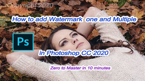 How To Add Watermark In Adobe Photoshop Cc Youtube