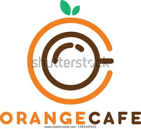 Orange Cafe Logo Cafe Restaurants Stock Vector (Royalty Free ...