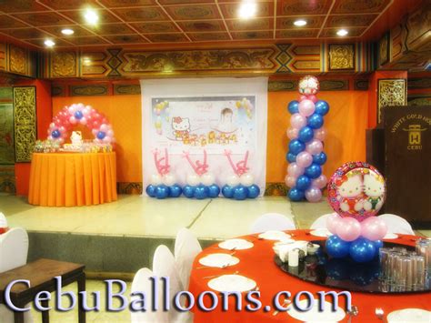 Birthday Balloon Centerpiece (Red & White) | Cebu Balloons and Party Supplies