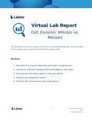 CellDivisionLabReport Fillable 1 Pdf Virtual Lab Report Cell