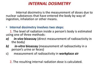 RADIATION DOSIMETRY | PPT