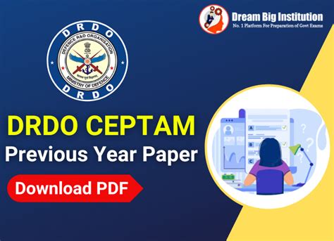 DRDO CEPTAM Previous Year Question Paper PDF Download