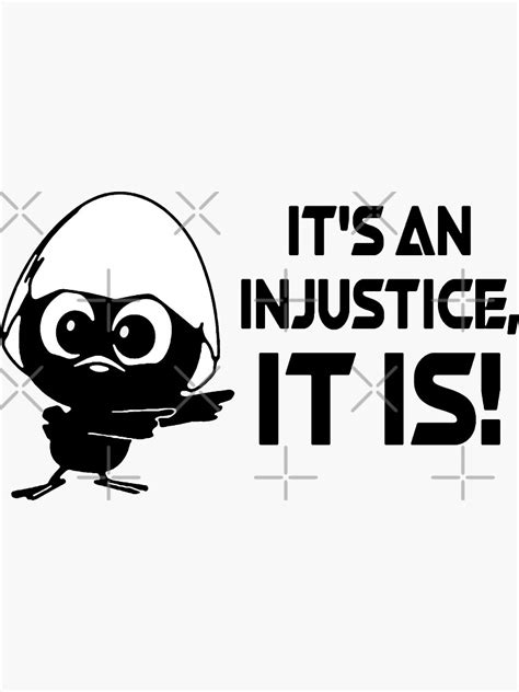 It S An Injustice Sticker For Sale By Landi Design Redbubble