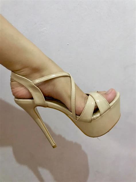 NUDE MODELING HEELS INCHES Women S Fashion Footwear Heels On Carousell
