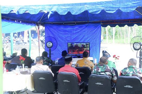 Wabup Bagus Santoso Saksikan Peresmian Serentak Posramil Kabupaten Kota