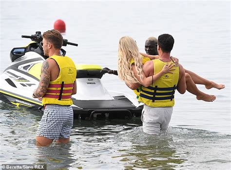 TOWIE S Amber Turner Flaunts Curves In Bikini With Dan Edgar In Marbella Daily Mail Online