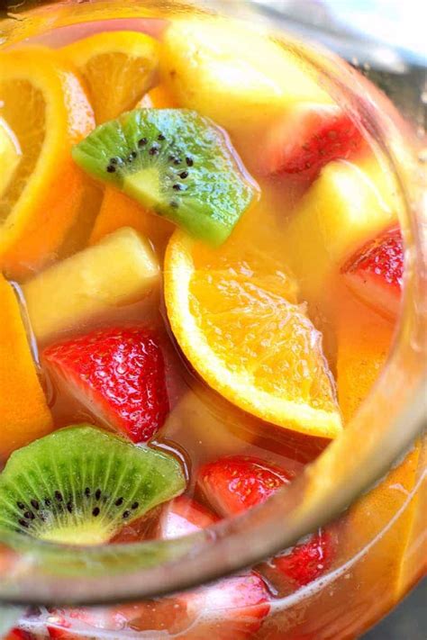 Tropical White Wine Sangria Lemon Tree Dwelling