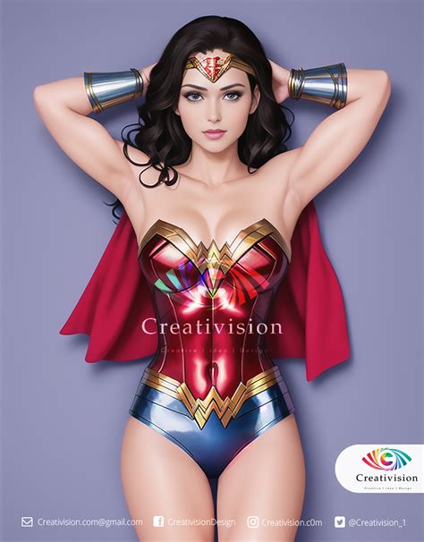 Sexy Wonder Woman Hot Body Beautiful Diana Princ By Creativision1 On