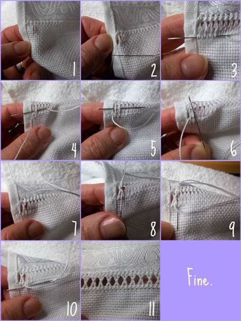 Lavanda e Lillà Tutorial Asciugamano Punto di hardanger Ricamo