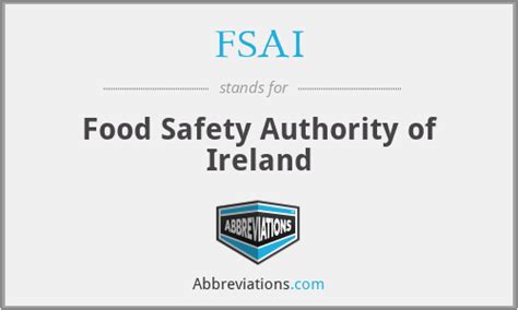 Fsai Food Safety Authority Of Ireland