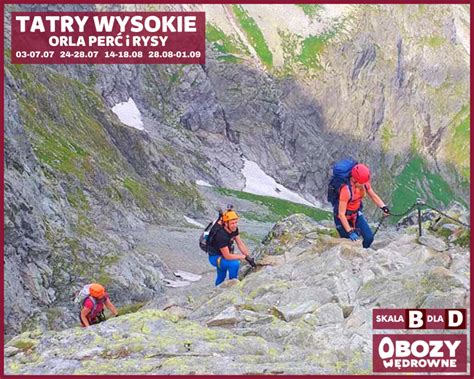 Tatry Wysokie z Orlą Percią i Rysami 5 dni Edycja 4 obozywedrowne