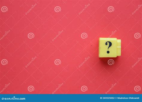 Question Mark on a Red Background Stock Photo - Image of minimal ...