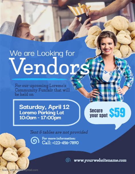 Vendors Wanted Flyer Template Postermywall