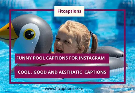 450 Funny Swimming Pool Party Captions For Instagram Fitcaptions