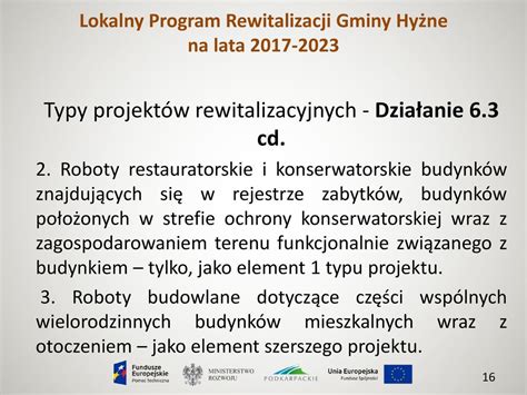 Lokalny Program Rewitalizacji Gminy Hy Ne Na Lata Ppt Pobierz