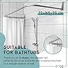 Erica U Shaped Shower Curtain Rod For Bathtubs 70x165x70 Centimeter