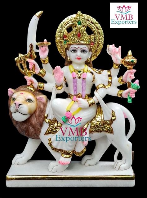 White Marble Durga Mata Moorti Home At Rs In Jaipur Id