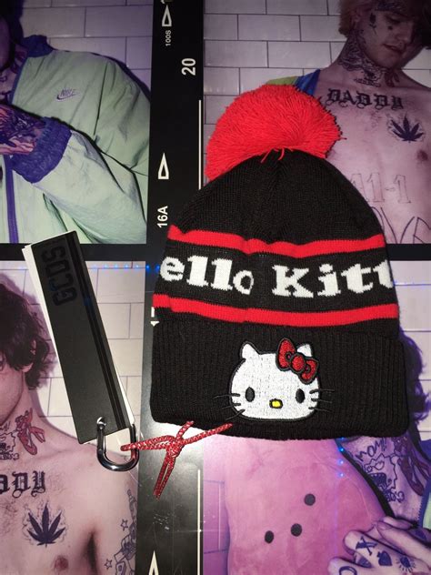 Gcds × Gothboiclique × Lil Peep Gcds X Hello Kitty Beanie Grailed