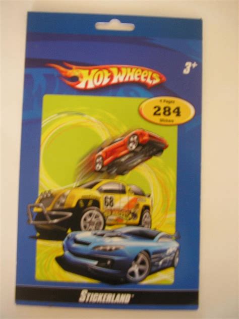 Mattel Hot Wheels Sticker Book 284 Stickers Amazon Mx Juguetes Y Juegos