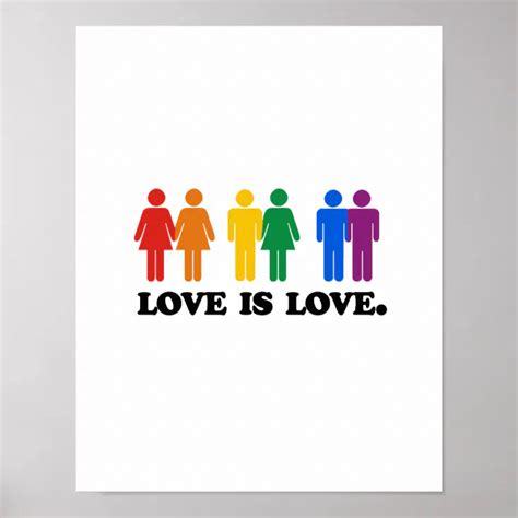 Love Is Love Poster Zazzle