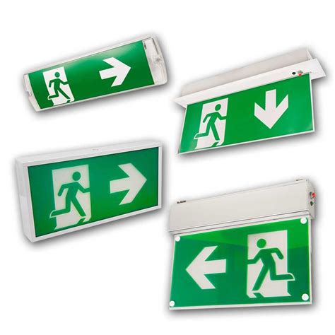 Ceiling Mounted Emergency Exit Sign Shelly Lighting