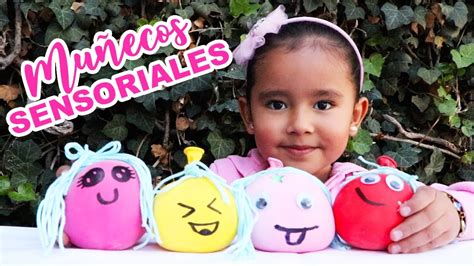 Muñecos sensoriales hechos con globos y harina YouTube