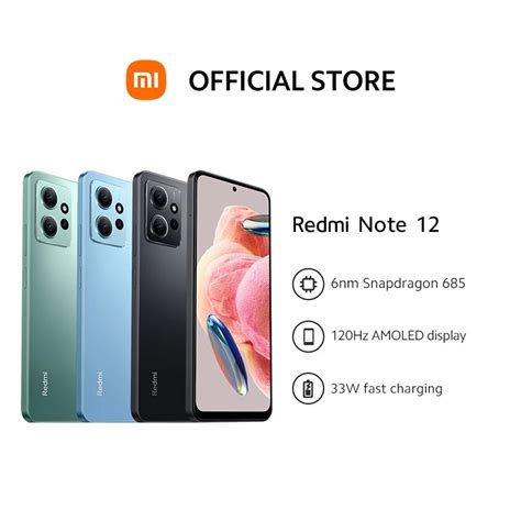 Redmi Note 12 Mystique Blue 256GB Mobile Phones Gadgets Mobile