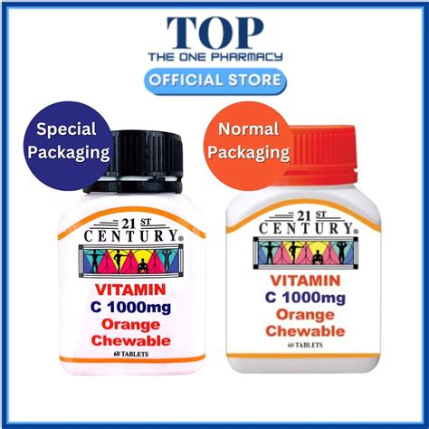 St Century Vitamin C Mg Orange Chewable Tablets S Normal