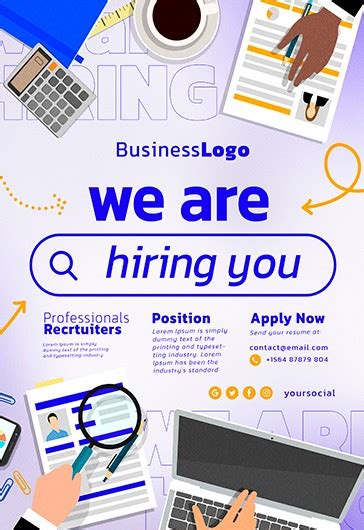 Hiring Poster Template