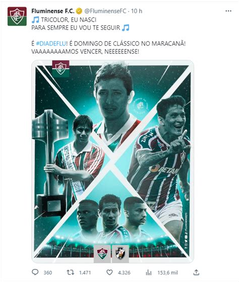 Provocou Em Redes Sociais Fluminense Promove Jogo O Vasco