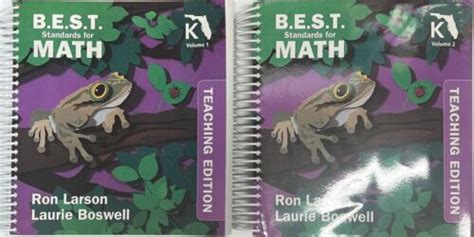 Grade K B E S T Standards For Math Teacher Edition Set Florida Big