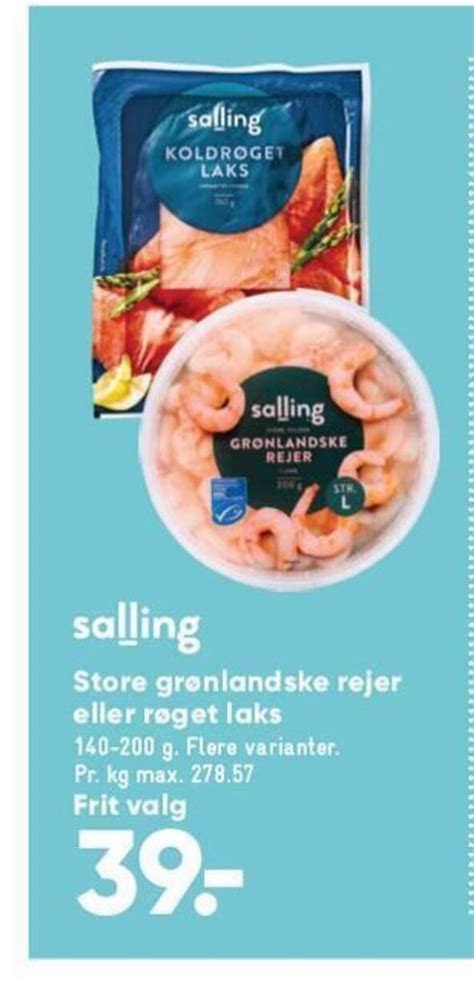 Store Gr Nlandske Rejer Eller R Get Laks Tilbud Hos Bilka