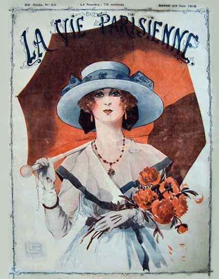 La Vie Parisienne 1918 Juin 29 Georges Leonnec Mad Men Art Vintage