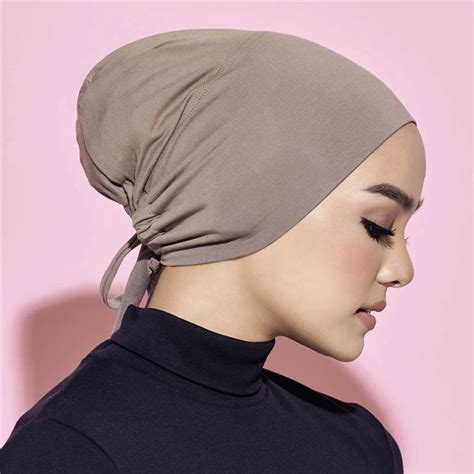 Cotton Inner Turban Caps Stretch Hijab Cap Women Underscarf Headband