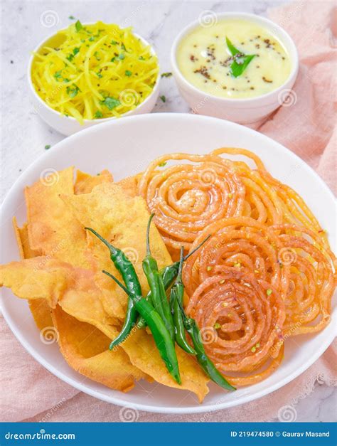 Fafda Jalebi Royalty-Free Stock Photography | CartoonDealer.com #23333615