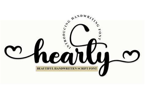 Hearty Font by PAYJHOshop · Creative Fabrica