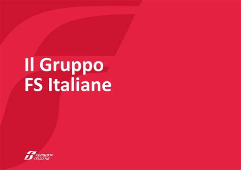 Il Gruppo FS Italiane Company Profile 2020 By Ferrovie Dello Stato