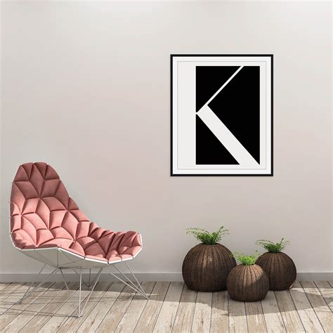 Letter K Wall Art PRINTABLE Digital Download Letter K Print - Etsy ...