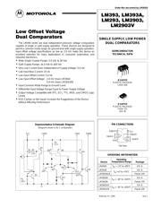 LM392 比较器 引脚图 PDF - 芯文库
