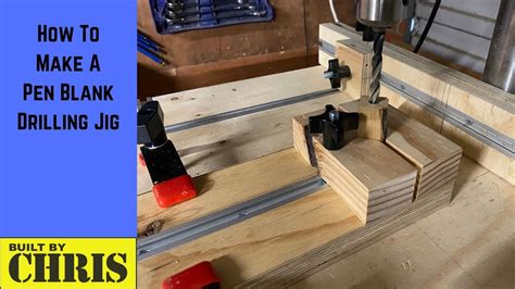 How To Make A Pen Blank Drilling Jig Youtube