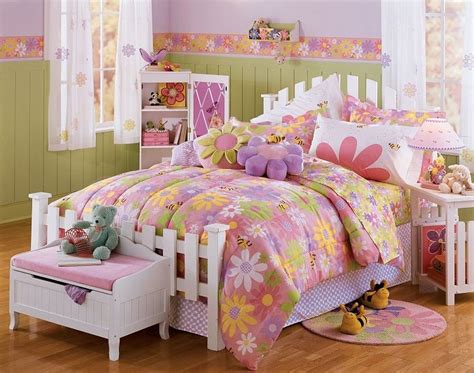 Beautiful flower themed girls room interior design ideas