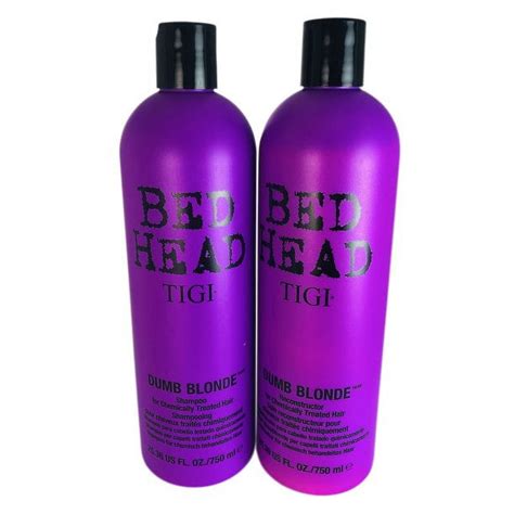 Tigi Bed Head Dumb Blonde Shamp And Reconstructor Duo 25 36 Oz Each