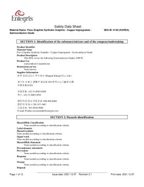 Fillable Online Safety Data Sheet According To Regulation Ec No