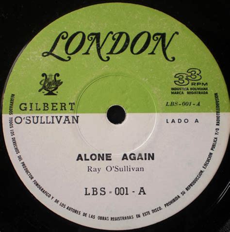 Gilbert O'Sullivan - Alone Again (Naturally) | Discogs