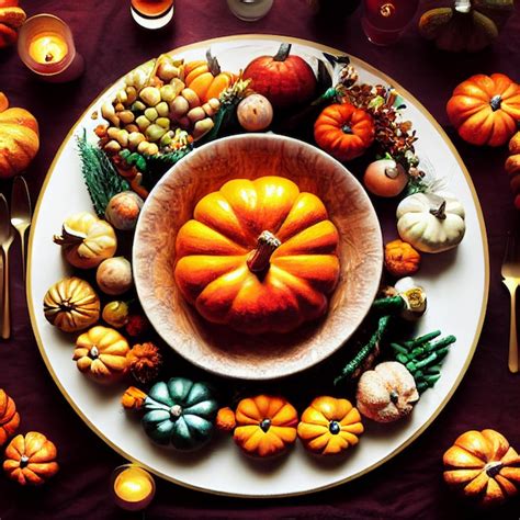 Premium Photo | Thanksgiving cornucopia centerpiece decoration ideas