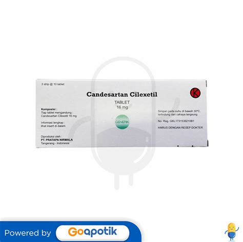 Candesartan Cilexetil Pratapa Mg Box Tablet Kegunaan Efek