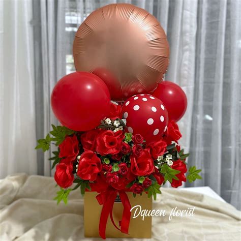 Jual Dqueen Florist Bunga Box Artificial Gift Karangan Bunga Ucapan